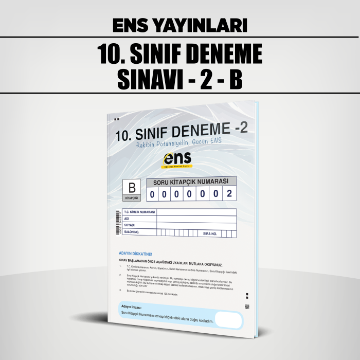 ENS 10.SINIF PERFORMANS ANALİZİ SERİSİ 2-B - 25-26