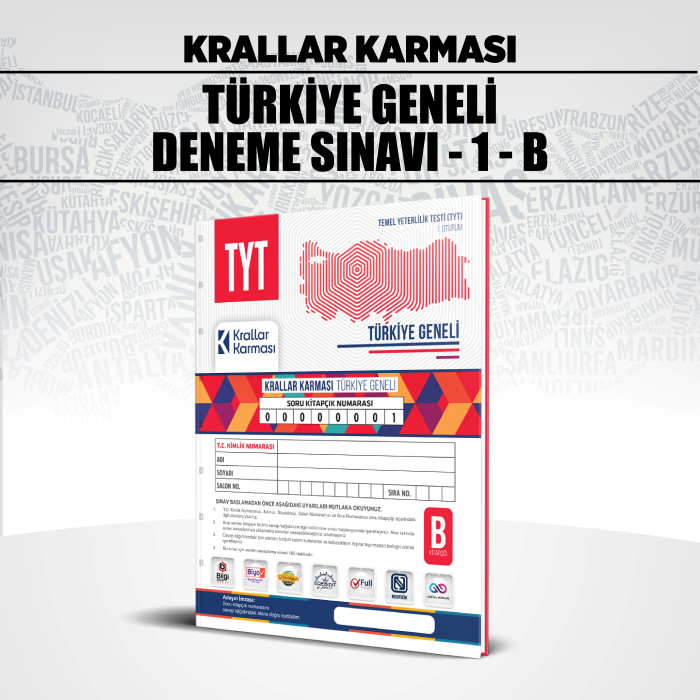 KRALLAR TYT TÜRKİYE GENELİ SNV 1-B - 25-26