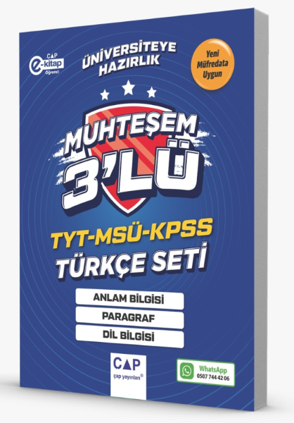 ÇAP TYT AYT SET MUHTEŞEM 3 LÜ TÜRKÇE - 2025-26