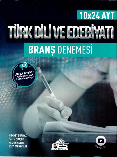 PES AYT I.DÖNEM 10 LU EDEBİYAT DENEME - 2020