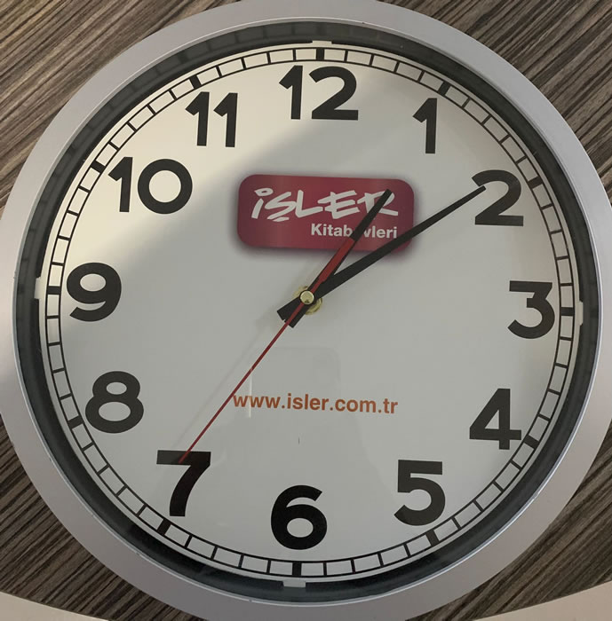 İŞLER DUVAR SAATİ - 2024  GÜMÜŞ(KOLİ İÇİ 20 ADET) 