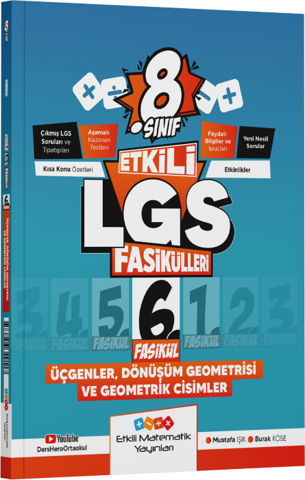 ETK. MATEMATİK LGS FASİKÜL ÜÇ DÖNŞ.GEO 6 - 24-25